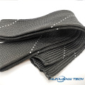 Flame retardant black mesh cotton woven sleeve